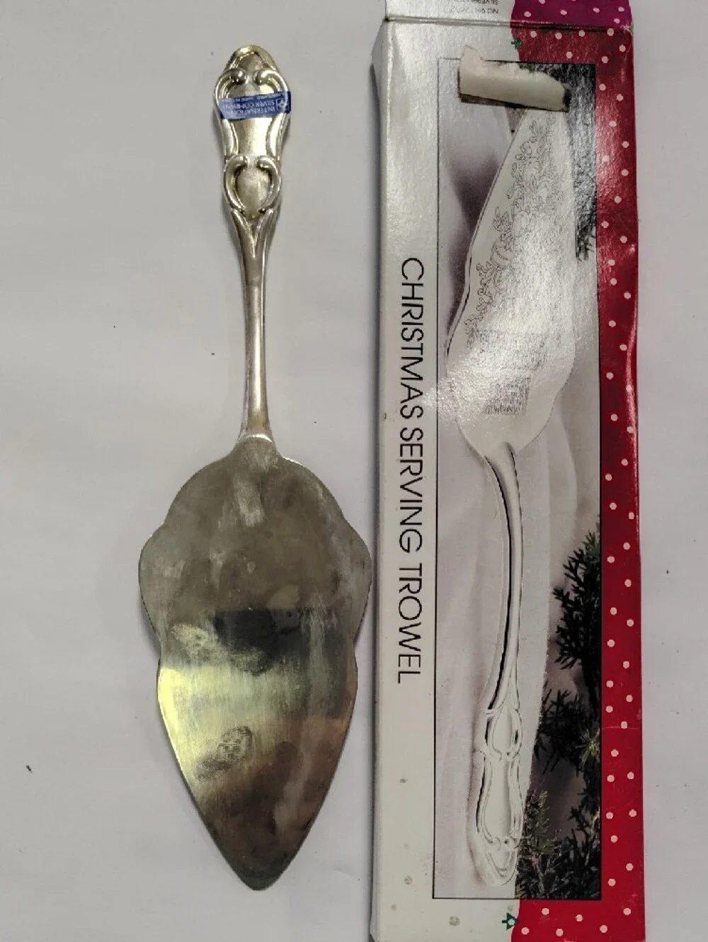Christmas Serving Trowel - Silver Serving Pie Server
